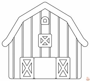 Раскраски Сельский дом