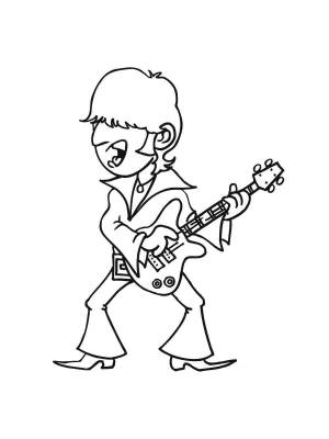 Раскраски Рок-звезда