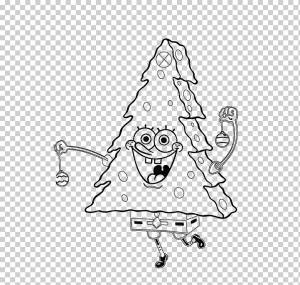 Губка Боб Квадратные Штаны Раскраски Раскраска Рождество Раскраски елки, елки, png