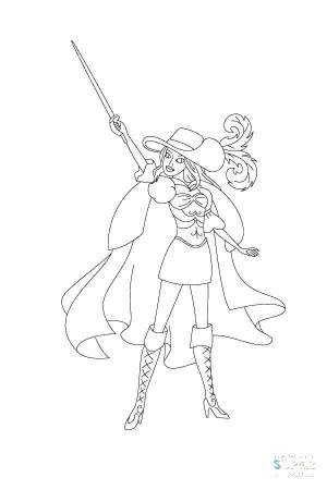 Раскраски рок, Раскраска Барби рок звезда барби