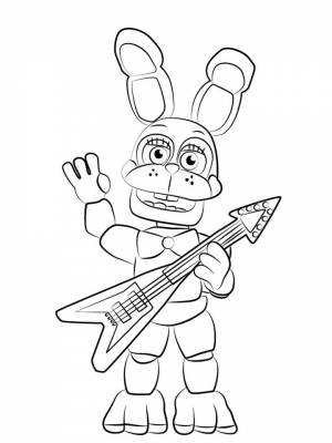 Раскраска Бонни Аниматроник  для мальчиков