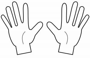 Рука раскраска