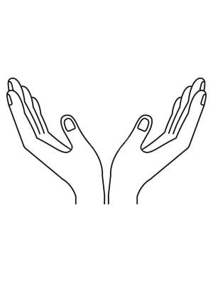 Раскраски 2 руки