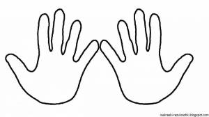 Раскраски Рука для детей