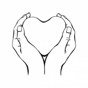 Руки держат сердце