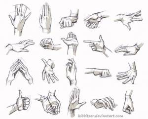Как рисовать руки и ладони