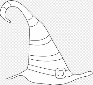 Шляпа ведьмы Рисование колдовства, Шляпа, угол, белый, морской Млекопитающее png