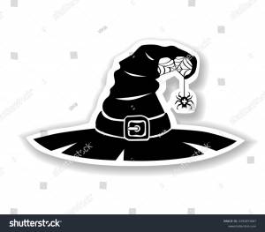 Halloween Black Element Witch Hat Silhouette