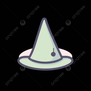 Шляпа ведьмы и значок палочки плоский линейный дизайн вектор PNG , линейная иконка, изображающая шляпу ведьмы на белом фоне, векторная иллюстрация от Flaticon и Dribbble PNG картинки и пнг рисунок для й