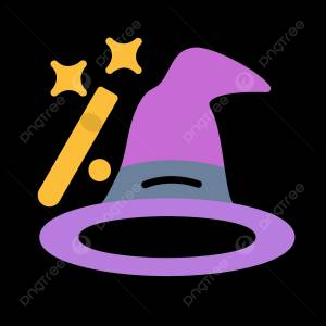 Плоский значок шляпы волшебника вектор PNG , день рождения, шляпа, магия PNG картинки и пнг рисунок для й загрузки