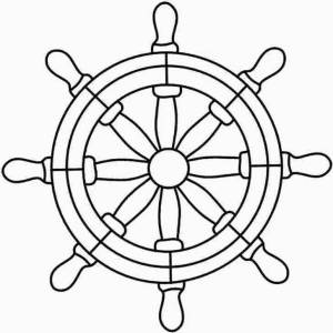 Раскраски морской руль