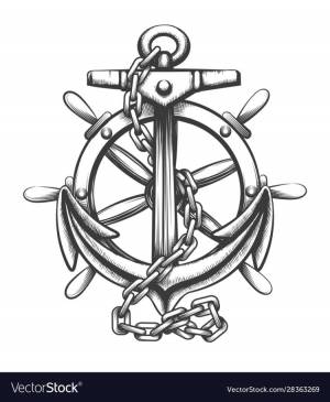 Рисунок штурвал корабля