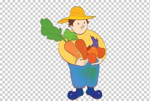 Морковь Овощной Фермер, Человек с овощами, еда, бизнес Человек, малыш png