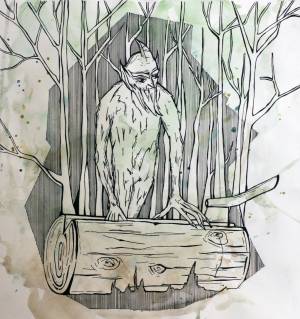 Шурале рисунок раскраска