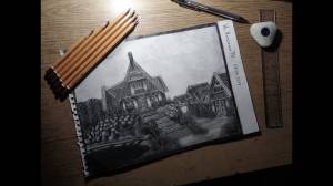 Рисунок ,Город Вайтран,The Elder Scrolls V