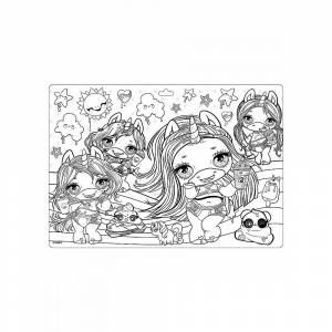 Набор для творчества Poopsie Slime Surprise Коврик-раскраска Sunny day 48*33,5 см