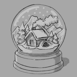 Шар новогодний рисунок