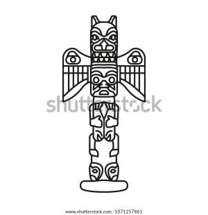 Tiki Tribal Totem Wings Traditional Totem