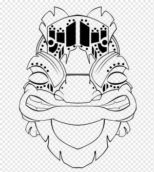 Tiki Mask Гавайская книжка-раскраска, маска, шаблон, белый, ребенок png