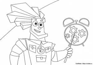 Раскраски Фиксики папус