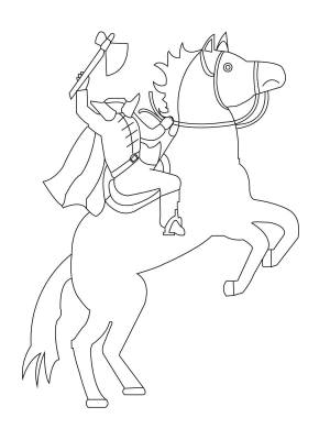 Раскраски Всадник без головы