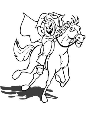 Раскраски Всадник без головы