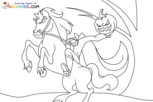 Раскраски Всадник без головы