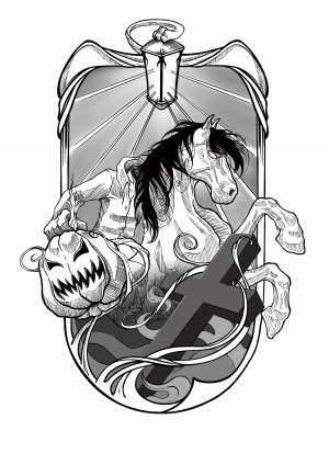 Иллюстрация Всадник без головы