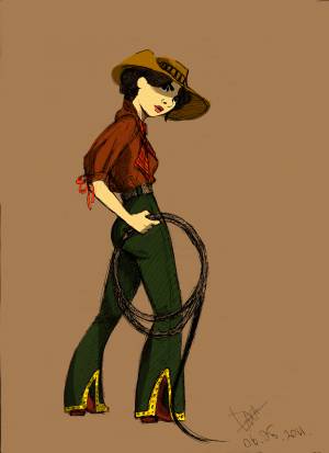 Иллюстрация Ковбойка