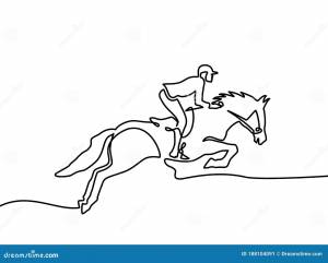 Рисунки для срисовки всадник