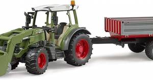 Bruder 02182 Fendt Vario 211 с фронтальным погрузчиком и боковым прицепом