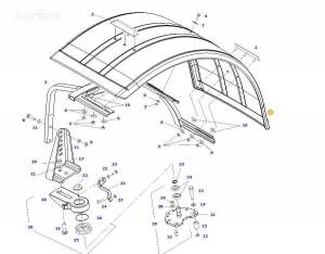 крыло H835700030011 H835700030021 для трактора колесного Fendt 828 Vario Польша Opalenica, QZ37682