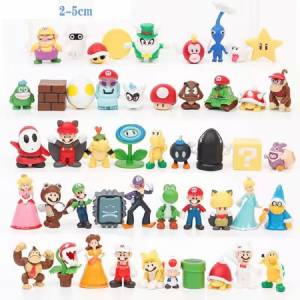 Фигурка аниме Super Mario Bros, кавайная, Луиджи Йоши, Ослик, Kong, Wario, ПВХ, Коллекционная модель, детские игрушки для детей, подарок на день рождения