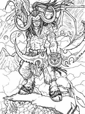 Раскраски World of warcraft