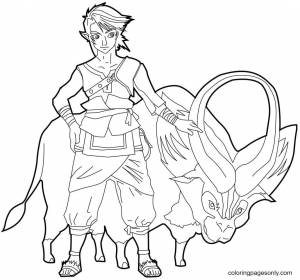 Зельда раскраска