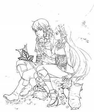 Раскраски Легенда о Зельде