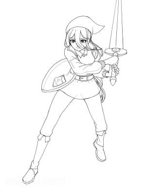 Раскраски Легенда о Зельде