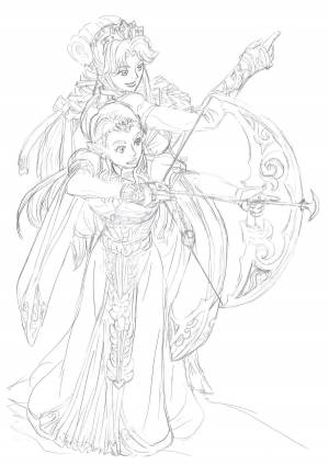 Раскраски Легенда о Зельде