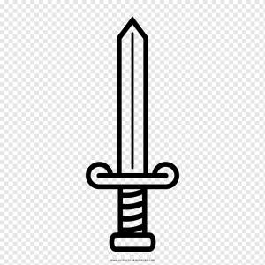 Рисунок Меч Книжка-раскраска Кинжал, Меч, угол, живопись, черепаха png