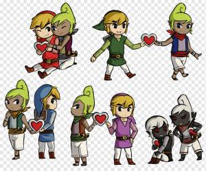 Legend Of Zelda Four Swords Приключения, Legend Of Zelda Ocarina Of Time, Ссылка, Legend Of Zelda The Minish Cap, Видеоигры, Фан-арт, Рисование, Vaati, мультфильм, фигурка, Рисование png