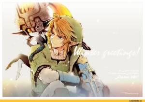 LoZ art, The Legend of Zelda, fandom, Midna, Link