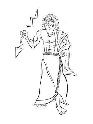 Раскраски Зевс