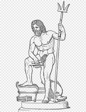 Посейдон Зевс Греческая мифология, другие, рука, другие, монохромный png