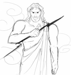 Нарисовать зевса