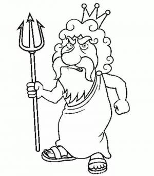 Изображения бога Зевса для дошкольников и школьников