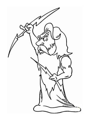 Раскраски Зевс