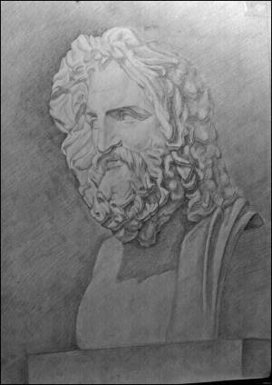 Гипсовая голова Зевса