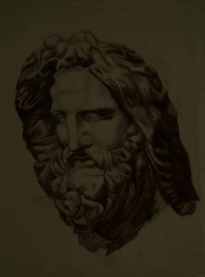 Академический рисунок Зевс