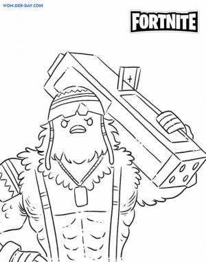 Раскраска Желток Фортнайт