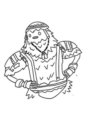 Раскраски Желток Фортнайт